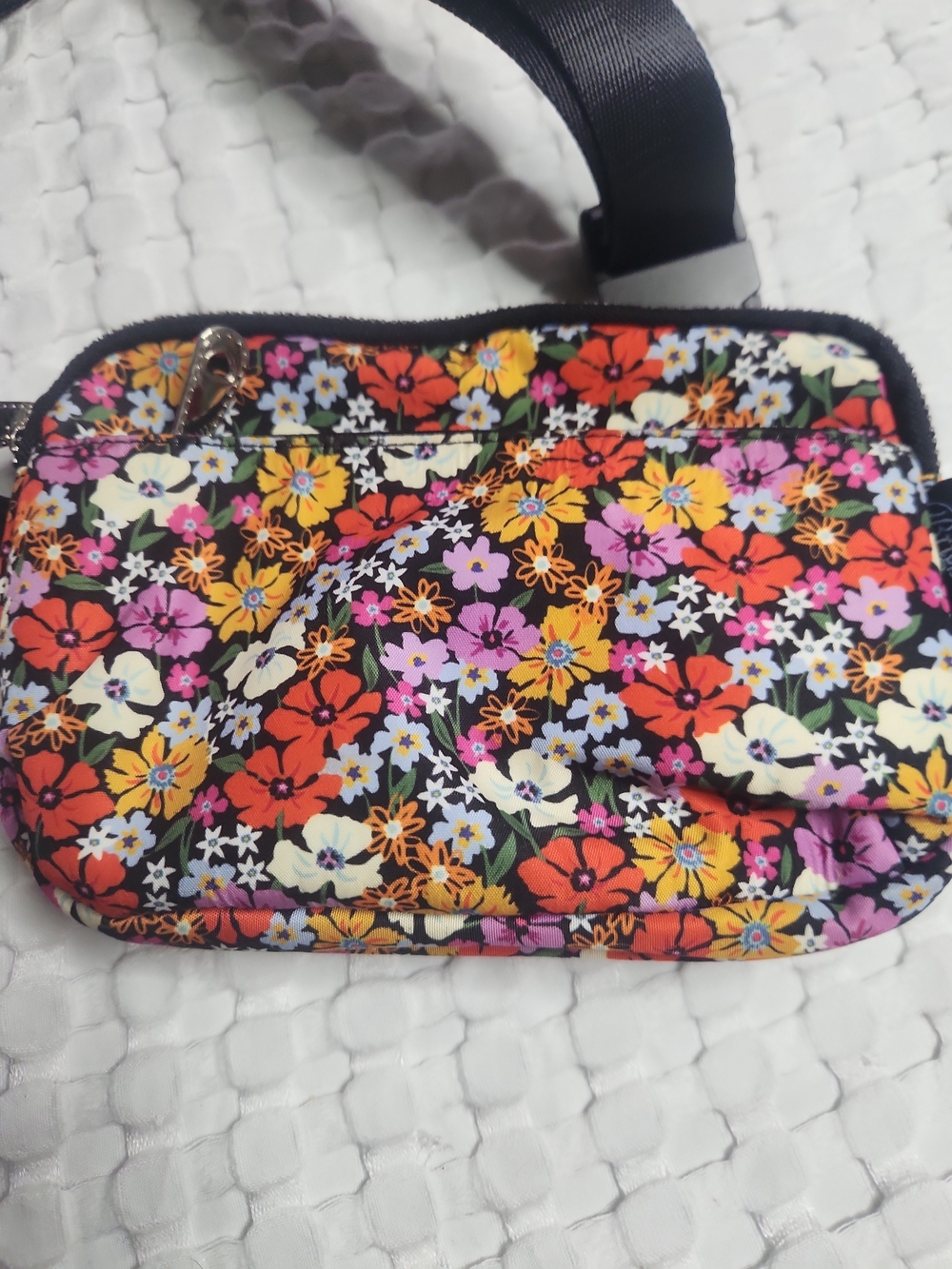 Floral Print Crossbody Belt Bag - Multicolor - Picture 2 of 7